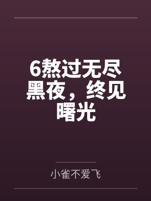 6熬过无尽黑夜，终见曙光封面